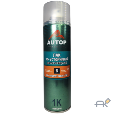Аэрозоль AUTOP (N06) лак высокоглянцевый UV Hih Glossy 650ml